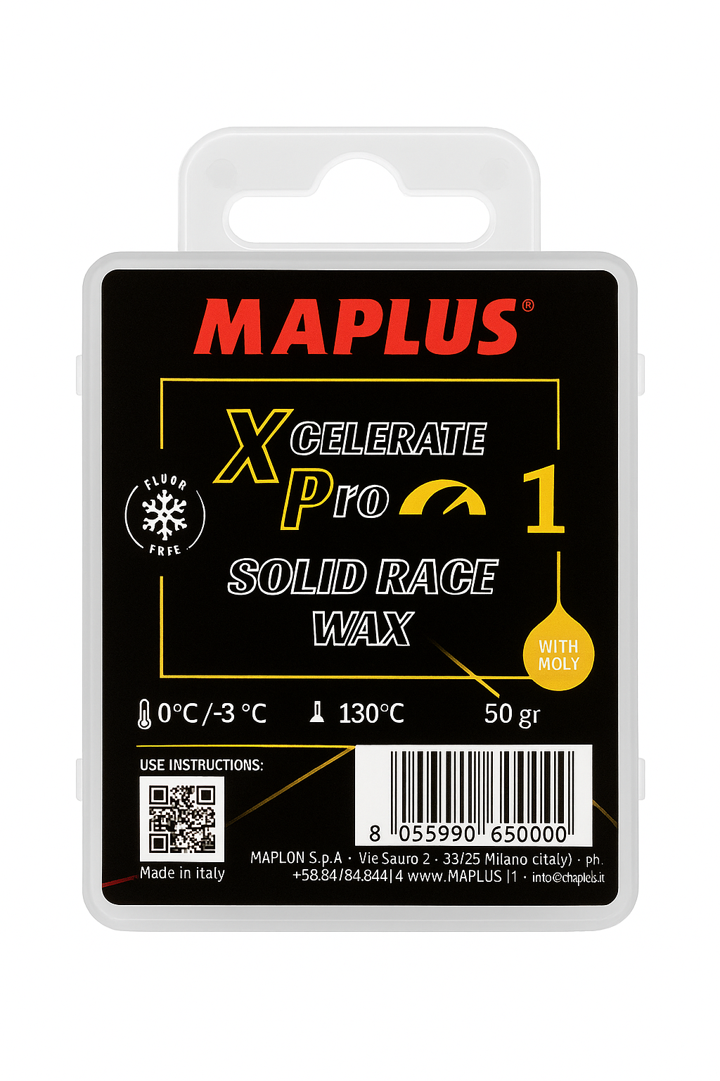 Maplus Xcelerate Pro 1 Solid Race Wax 50 g