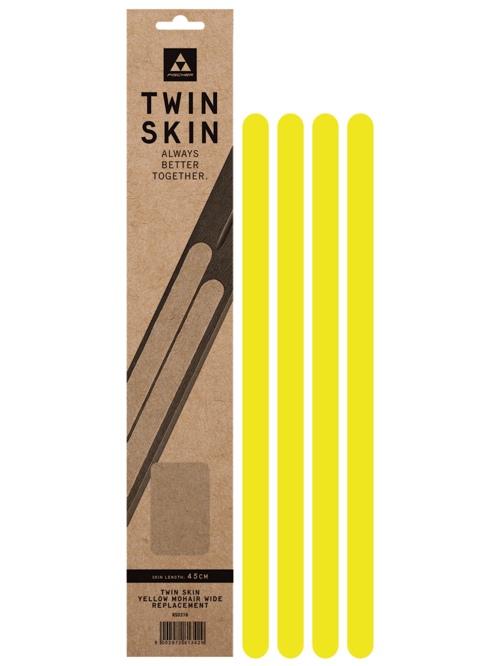 FISCHER TWIN SKIN 100% MOHAIR NEONYELLOW