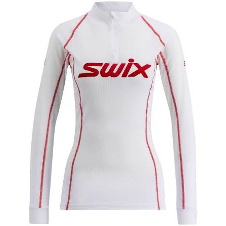 Swix RaceX Classic Long Sleeve W Damen Funktionsunterhemd – Bright White / Swix Red