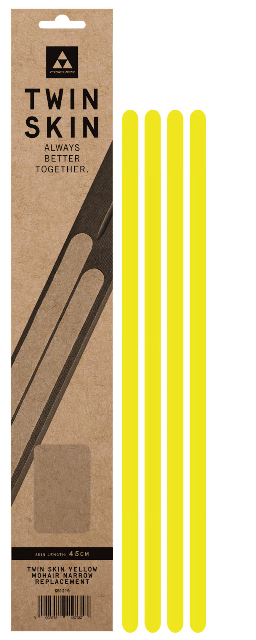 FISCHER TWIN SKIN 100% MOHAIR NEONYELLOW