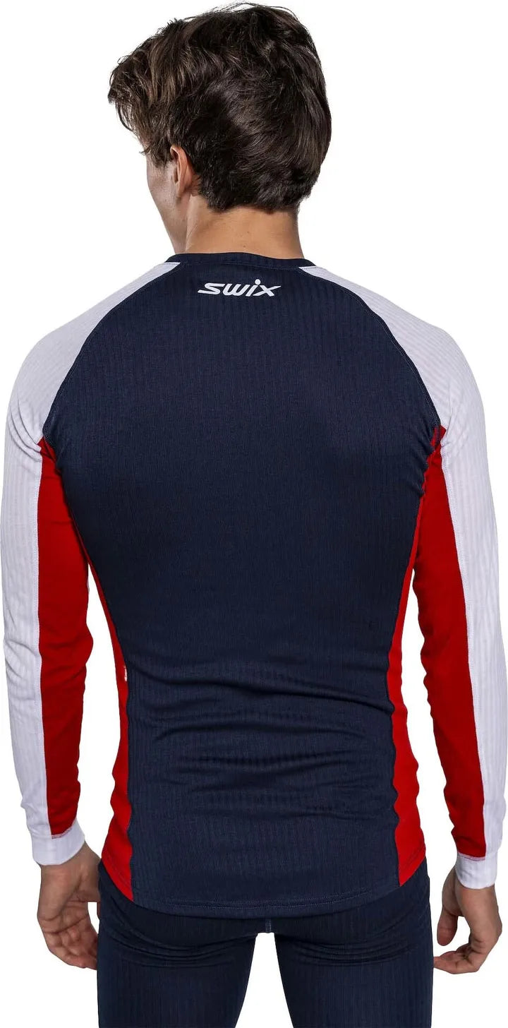 Swix RaceX Classic Long Sleeve M Dark Navy/Bright White