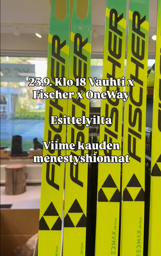 Vauhdin voitelu + Fischer + One Way -esittelyilta 23.9. klo 18