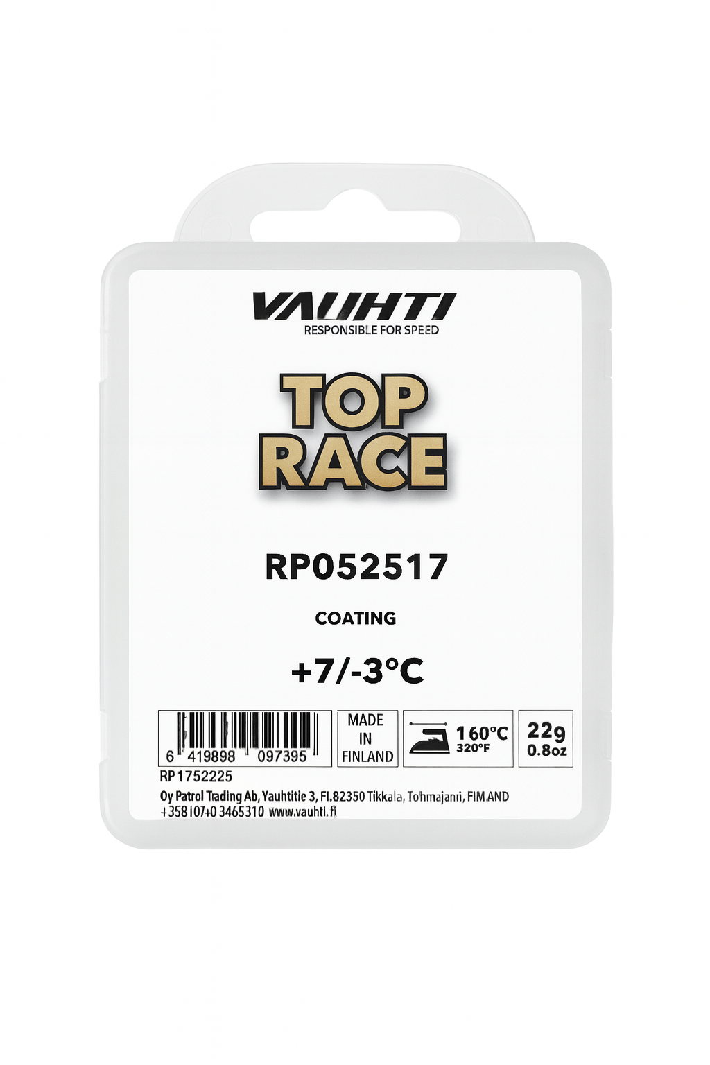 Vauhti TOP RACE RP052517 – Märän kelin super-uutuuspinnoite. Saatavissa lähipäivinä!!