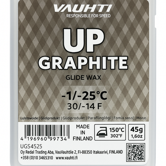 Vauhti UP Graphite 45 g – Grip Wax with Graphite for Dirty and Cold Snow