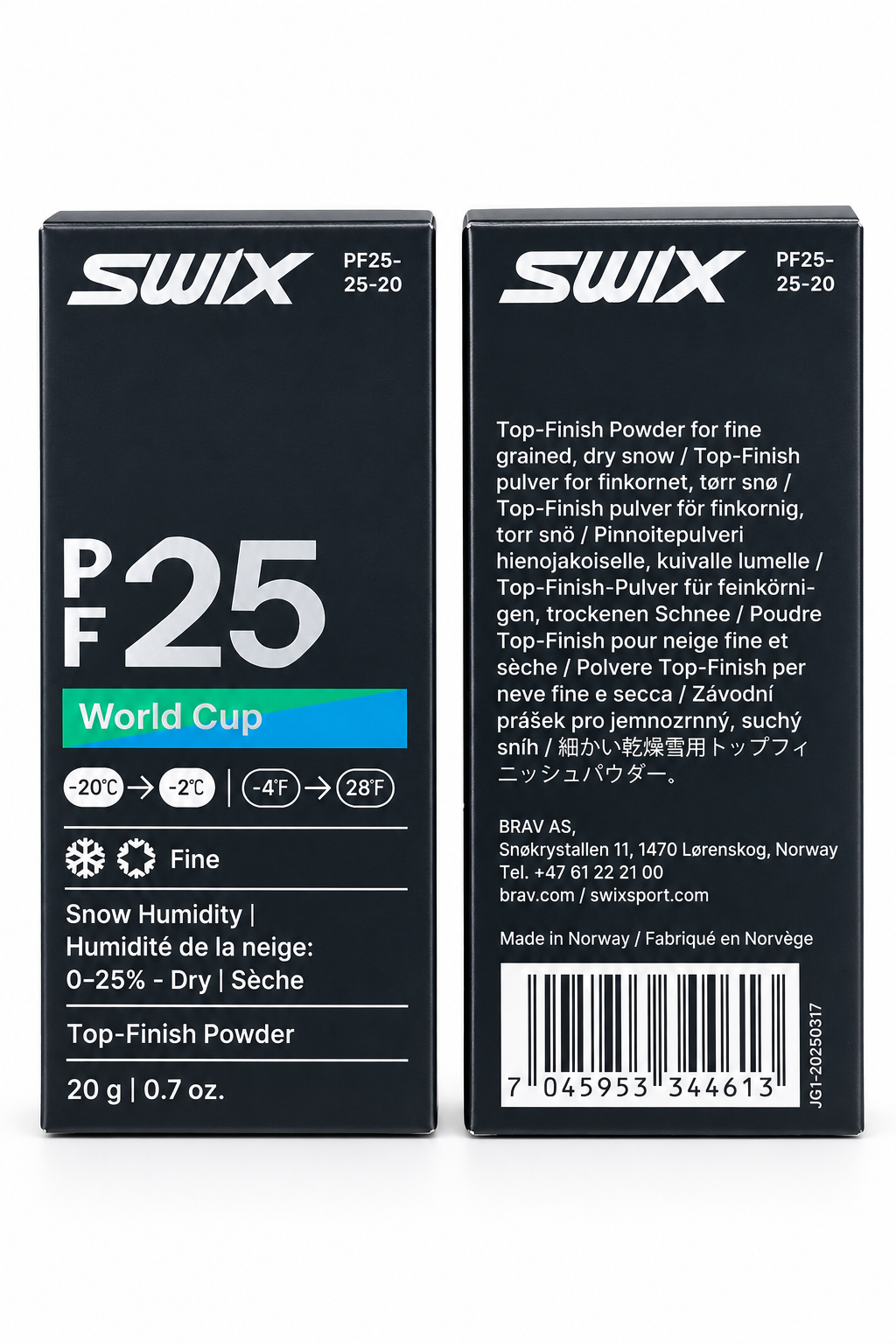Swix PF25 World Cup Powder Fine Dry 20 g luistopulveri