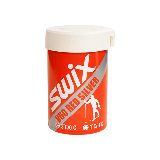Swix V60 Red/Silver Hardwax 0°C to +3°C, 43g