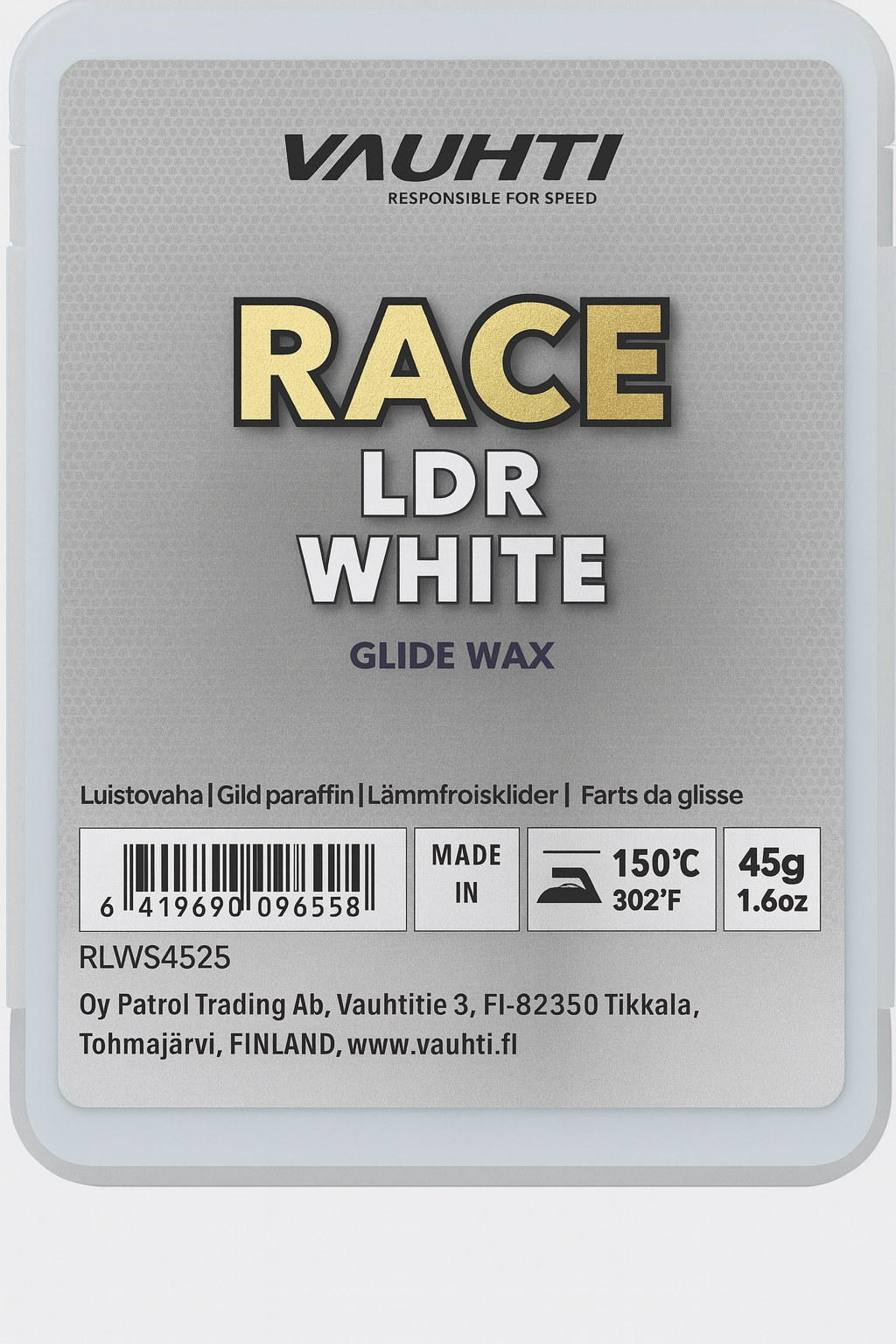 Vauhti RACE LDR WHITE 45g