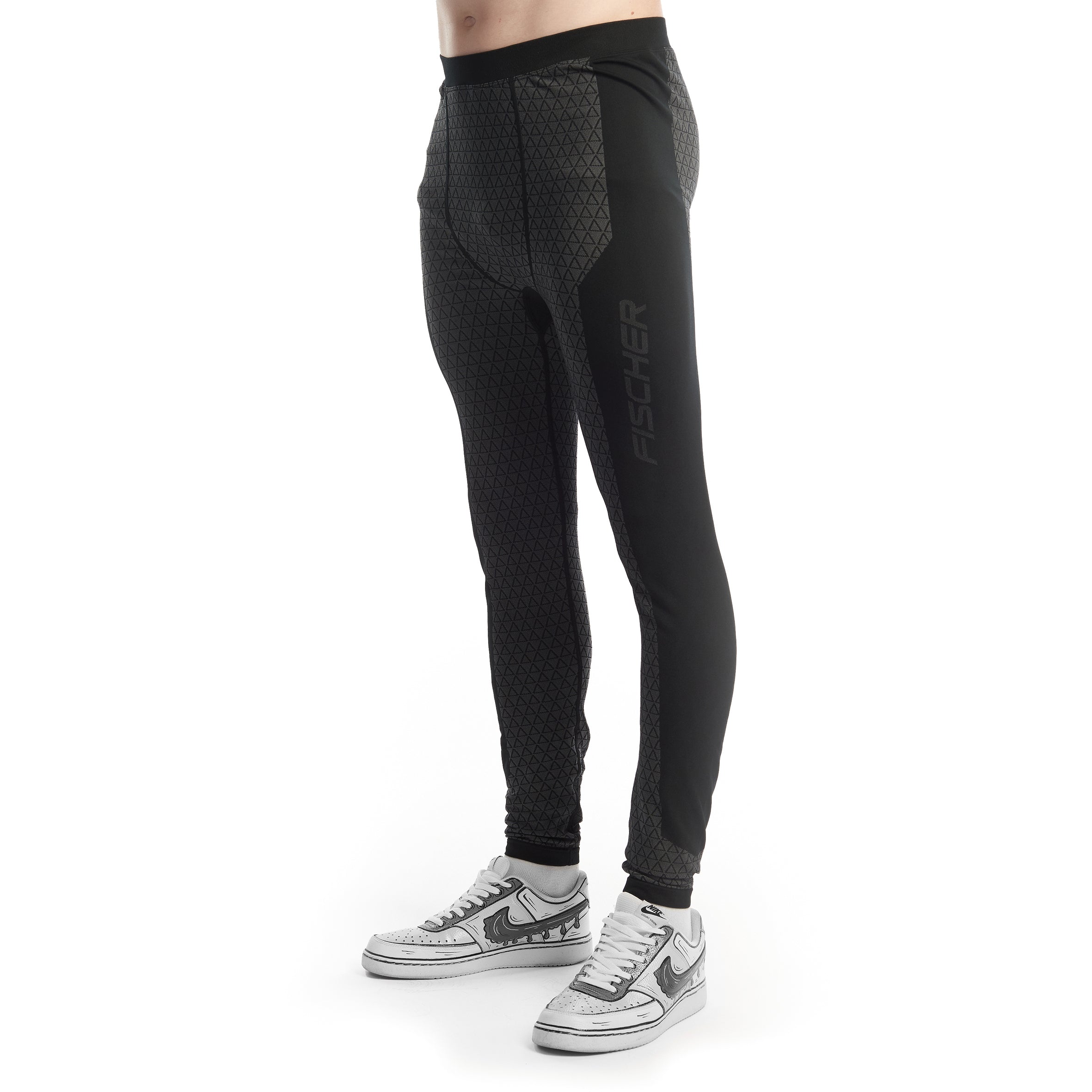 FISCHER M SEAMLESS BASELA PANTS BLACK-ANTRACITE