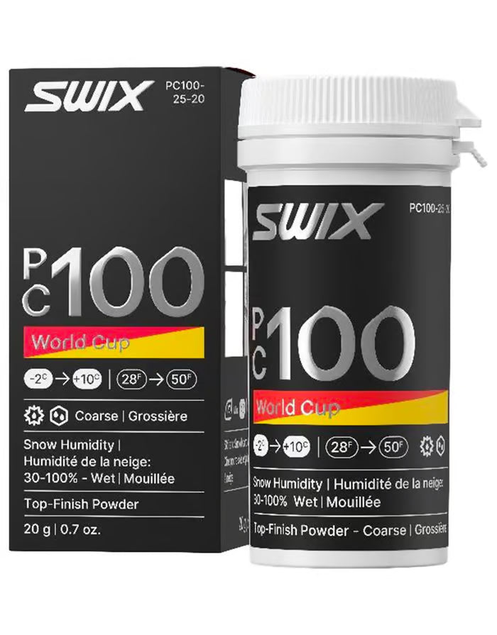 Swix PC100 WC Powder – toppklassens World Cup-glidpulver för fuktig/grov snö