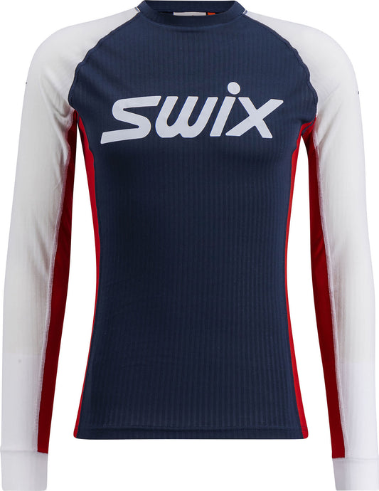Swix RaceX Classic Long Sleeve M Dark Navy/Bright White